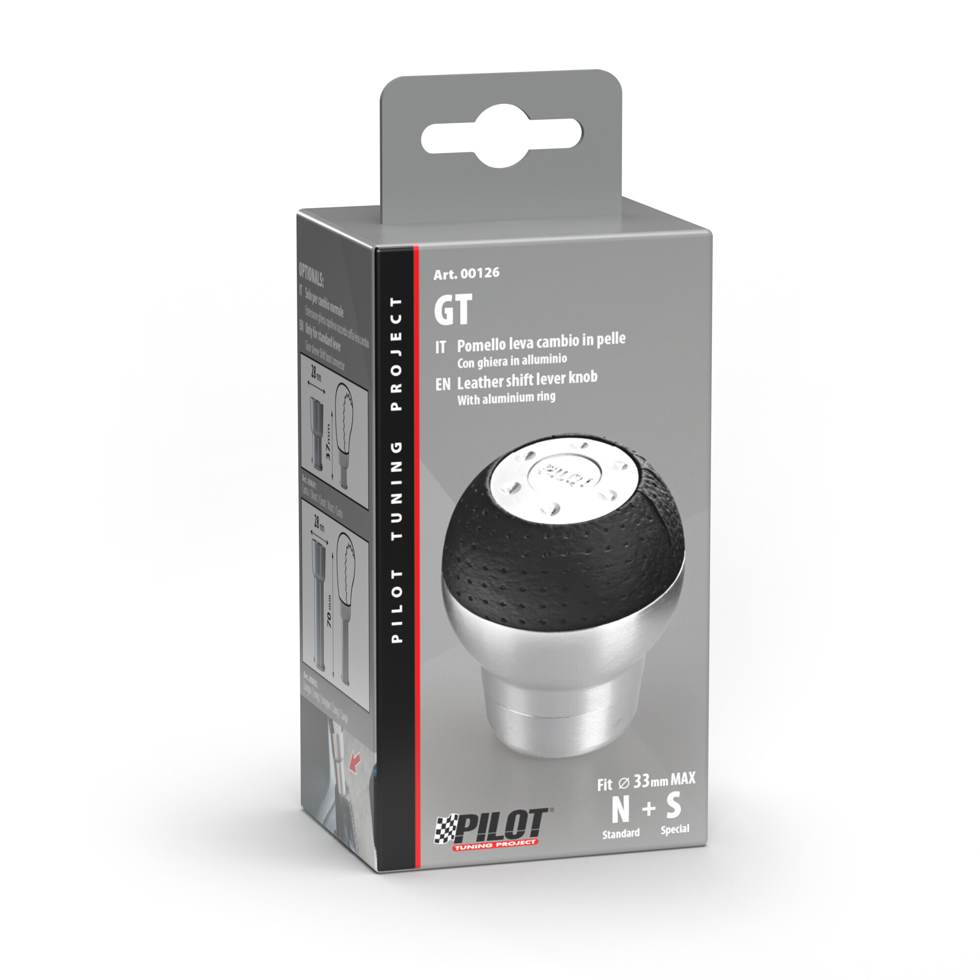 GT - Pomello leva cambio - Nero - immagine 2