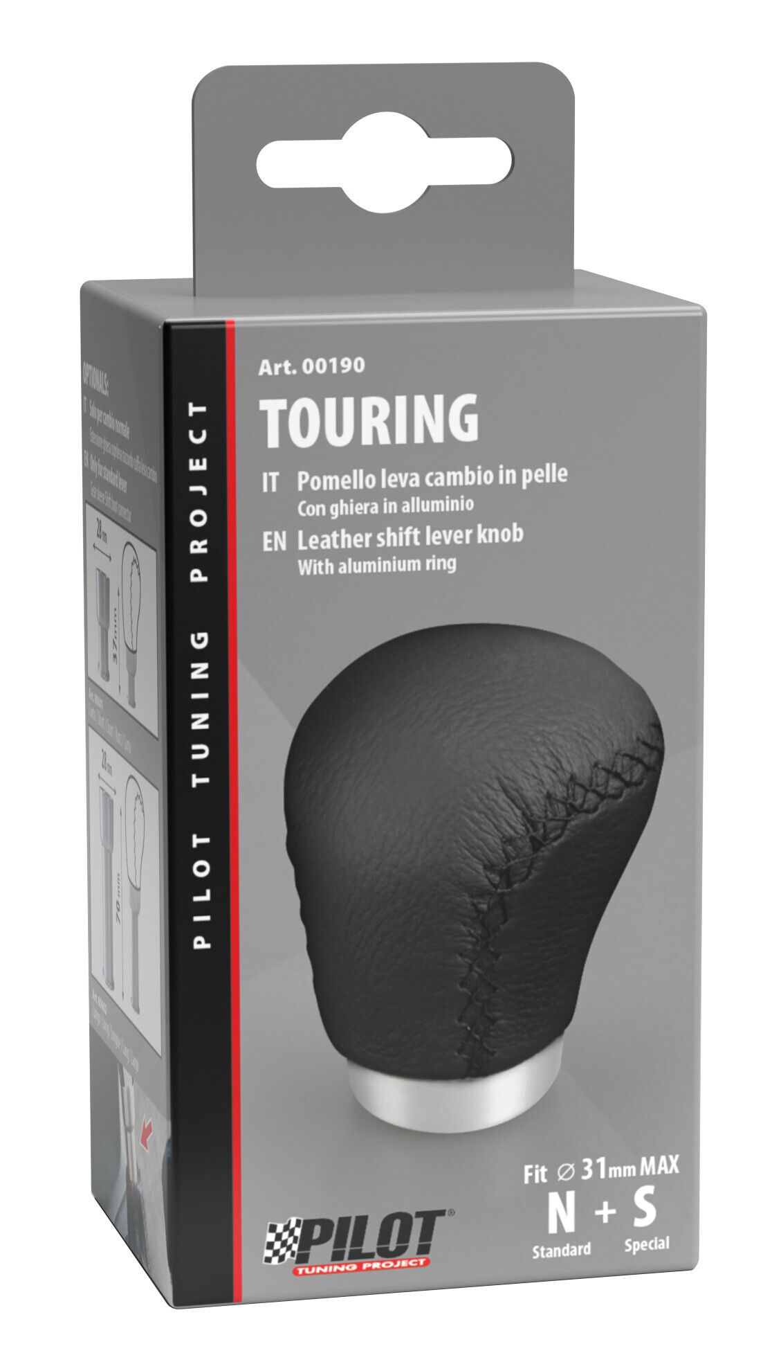 Touring - Pomello leva cambio - Nero - immagine 2
