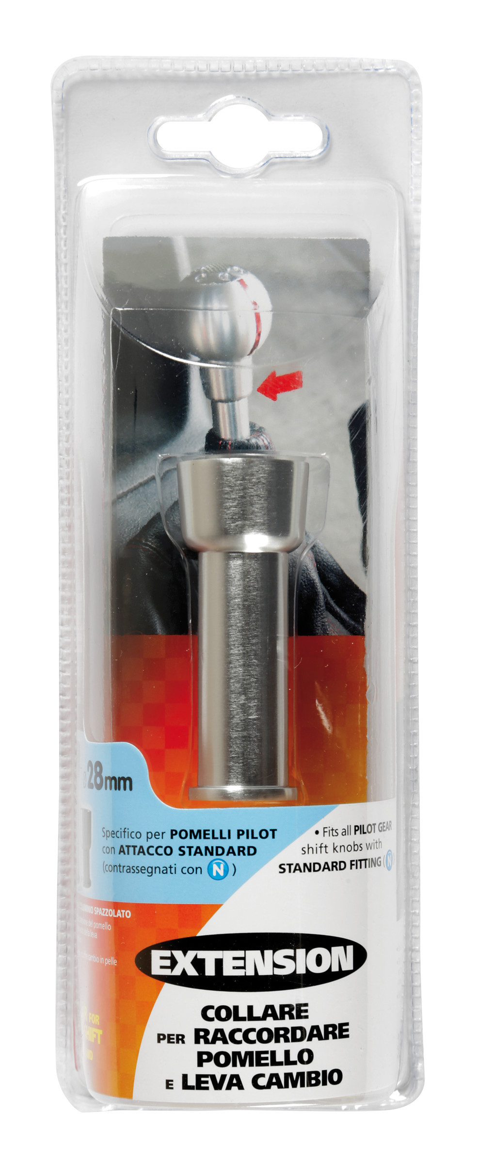 Collare pomello stretto e lungo - Ø 28 mm - h 70 mm 2 Collare pomello stretto e lungo - Ø 28 mm - h 70 mm - immagine 2