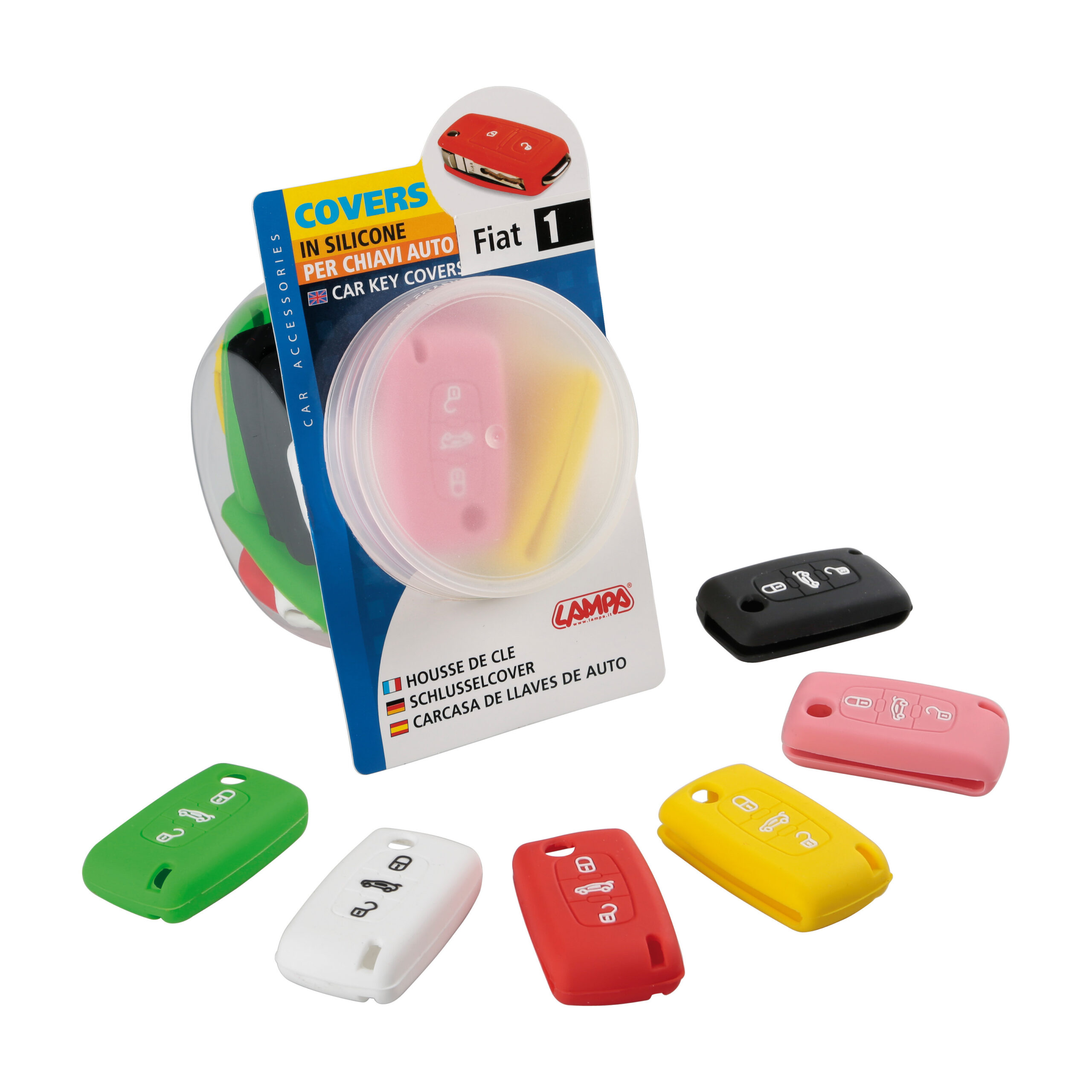 Covers per chiavi auto, dispenser 20 pz - compatibile per - Citroen, Fiat, Lancia, Peugeot - 1 - immagine 4