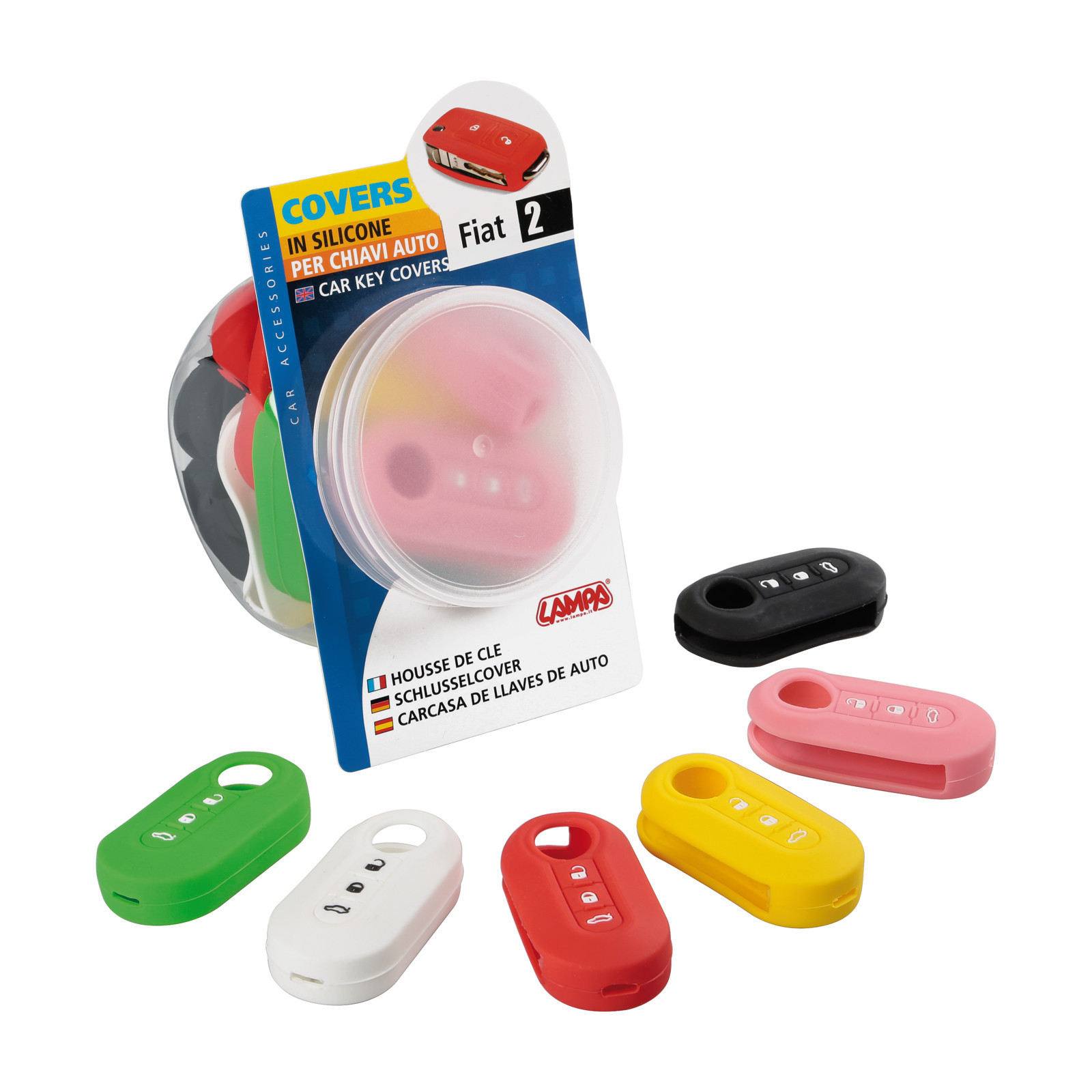 Covers per chiavi auto, dispenser 20 pz - compatibile per - Citroen, Fiat, Lancia, Peugeot - 2 - immagine 7