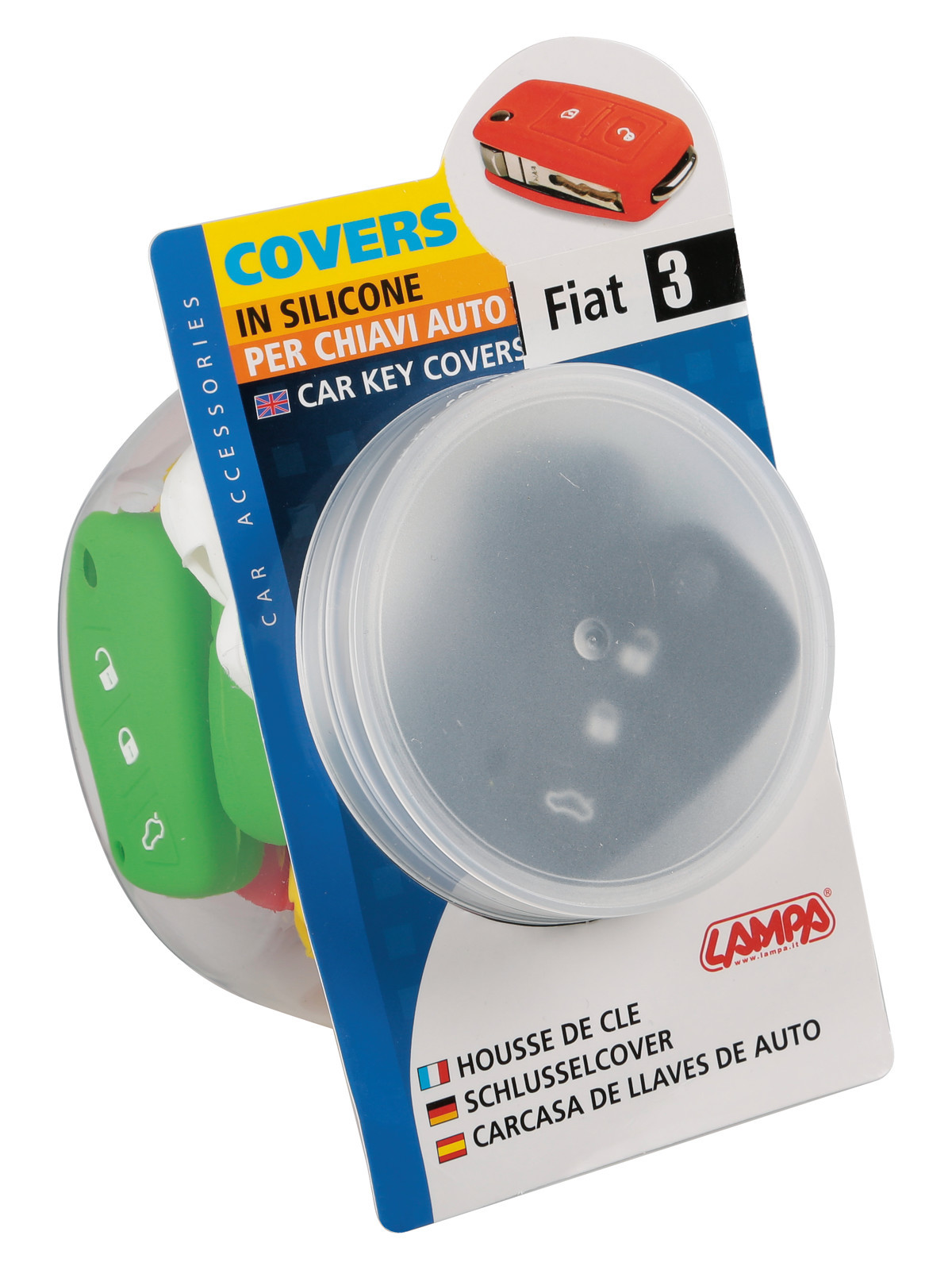 Covers per chiavi auto, dispenser 20 pz - compatibile per - Citroen, Fiat, Lancia, Peugeot - 3 - immagine 3