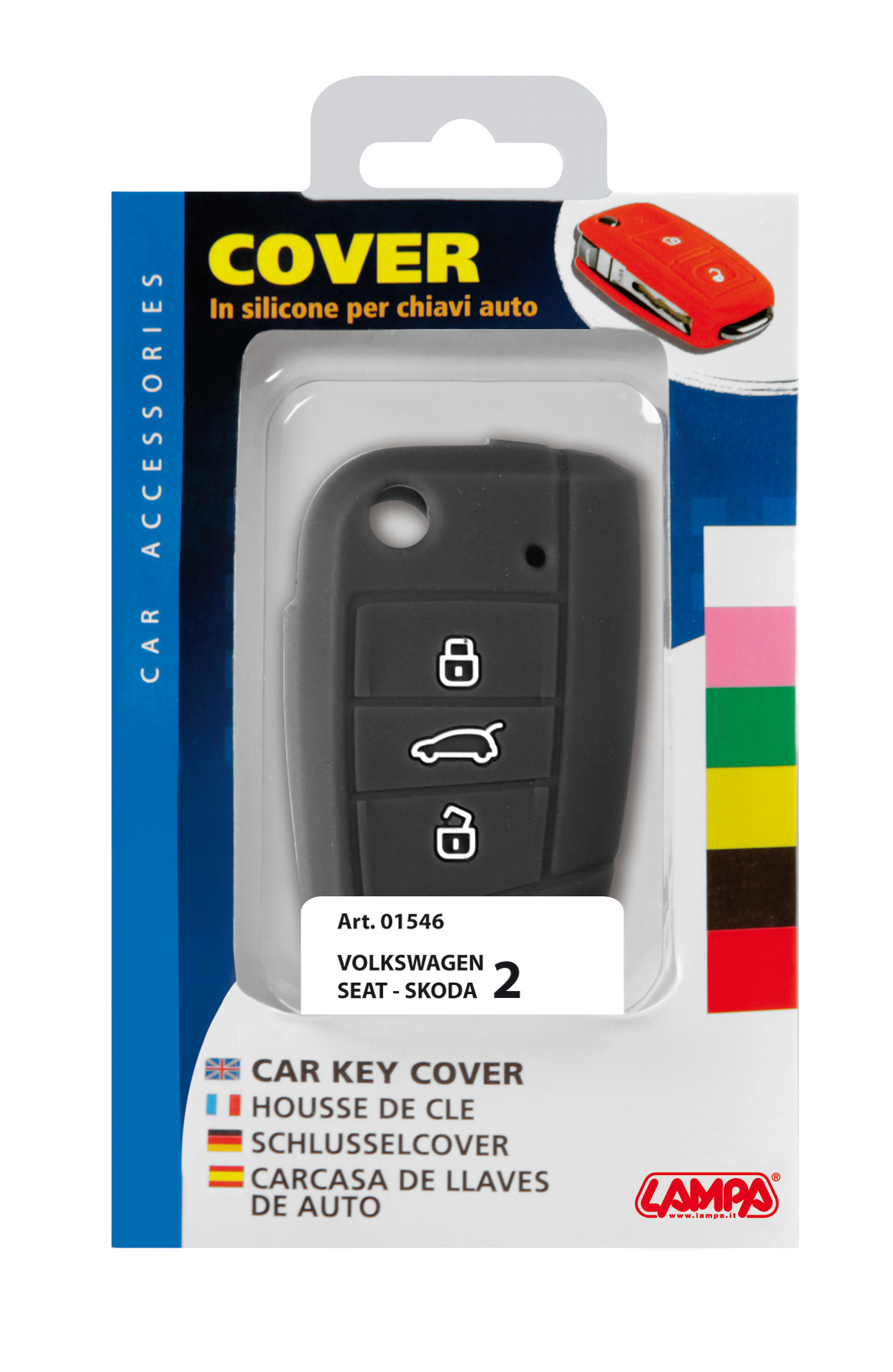 Cover per chiavi auto, conf. singola - compatibile per - Seat, Skoda, Volkswagen - 2 - immagine 2