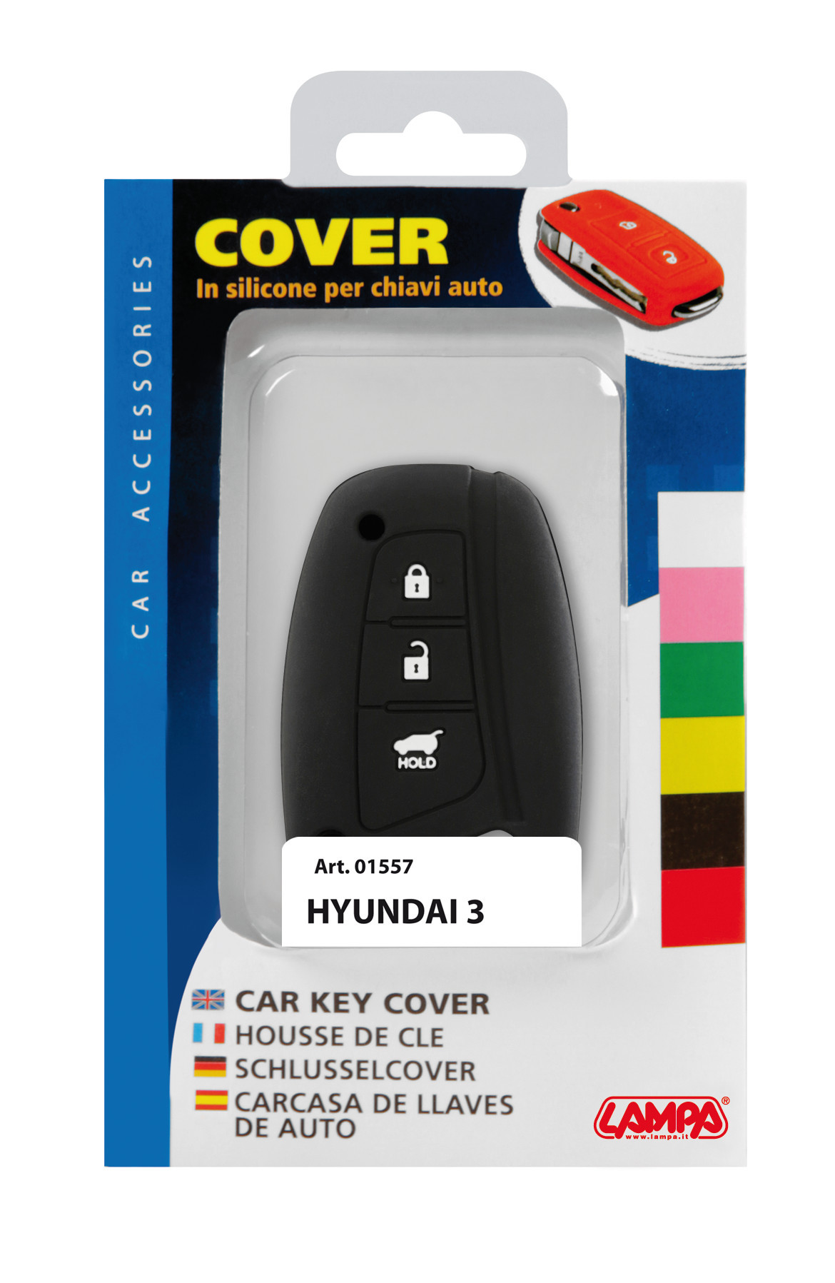 Cover per chiavi auto, conf. singola - compatibile per - Hyundai - 3 - immagine 2