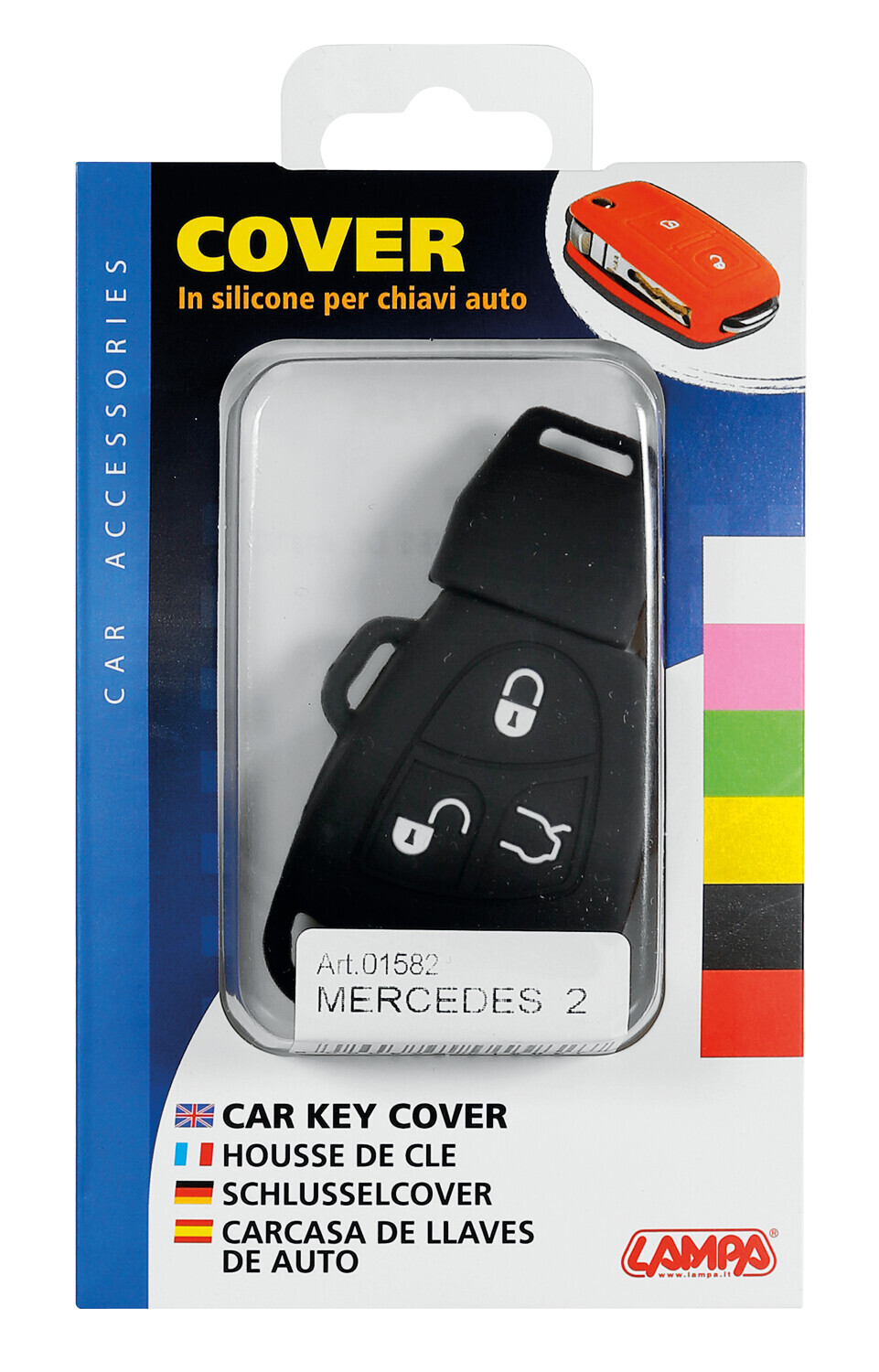 Cover per chiavi auto, conf. singola - compatibile per - Mercedes - 2 - immagine 3
