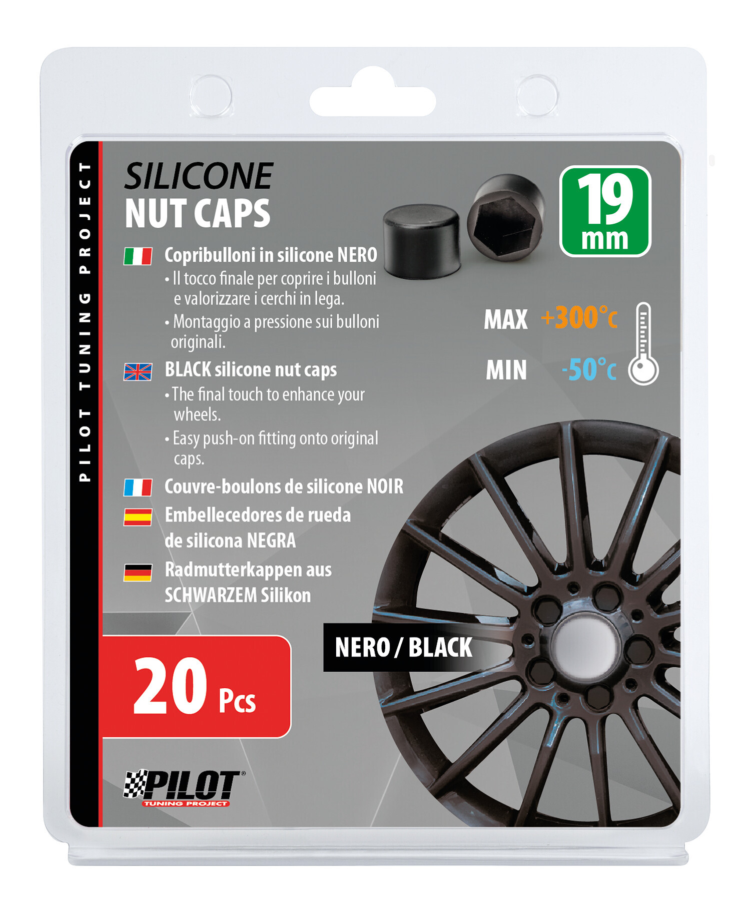 Copribulloni in silicone, 20 pz - 19 mm - immagine 2