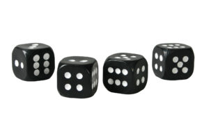 California-Dices, set 4 tappi coprivalvola - Nero