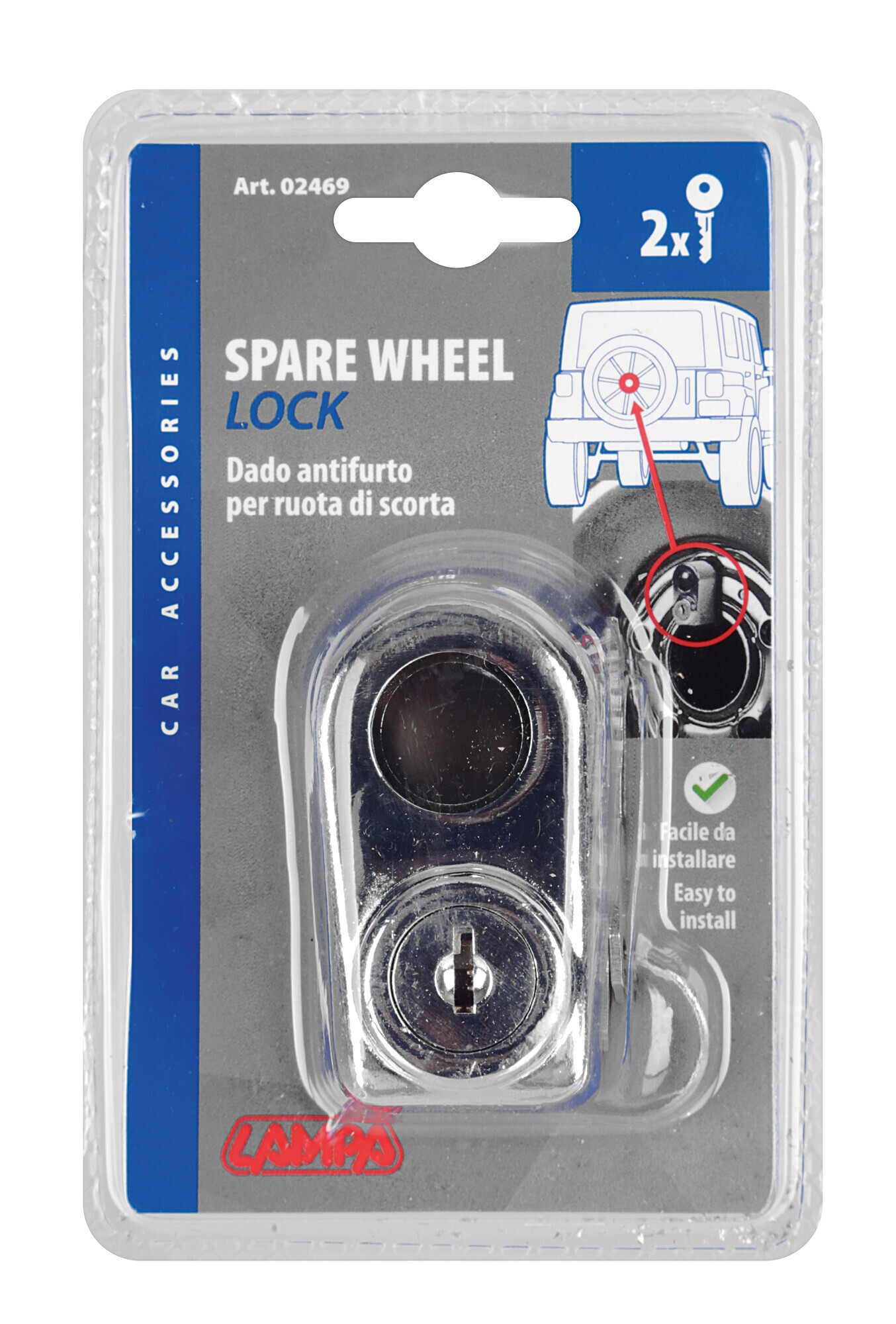 Dado antifurto per ruota di scorta - immagine 2