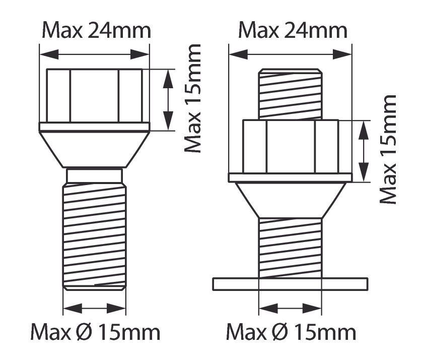 Dado antifurto per ruota di scorta - immagine 6