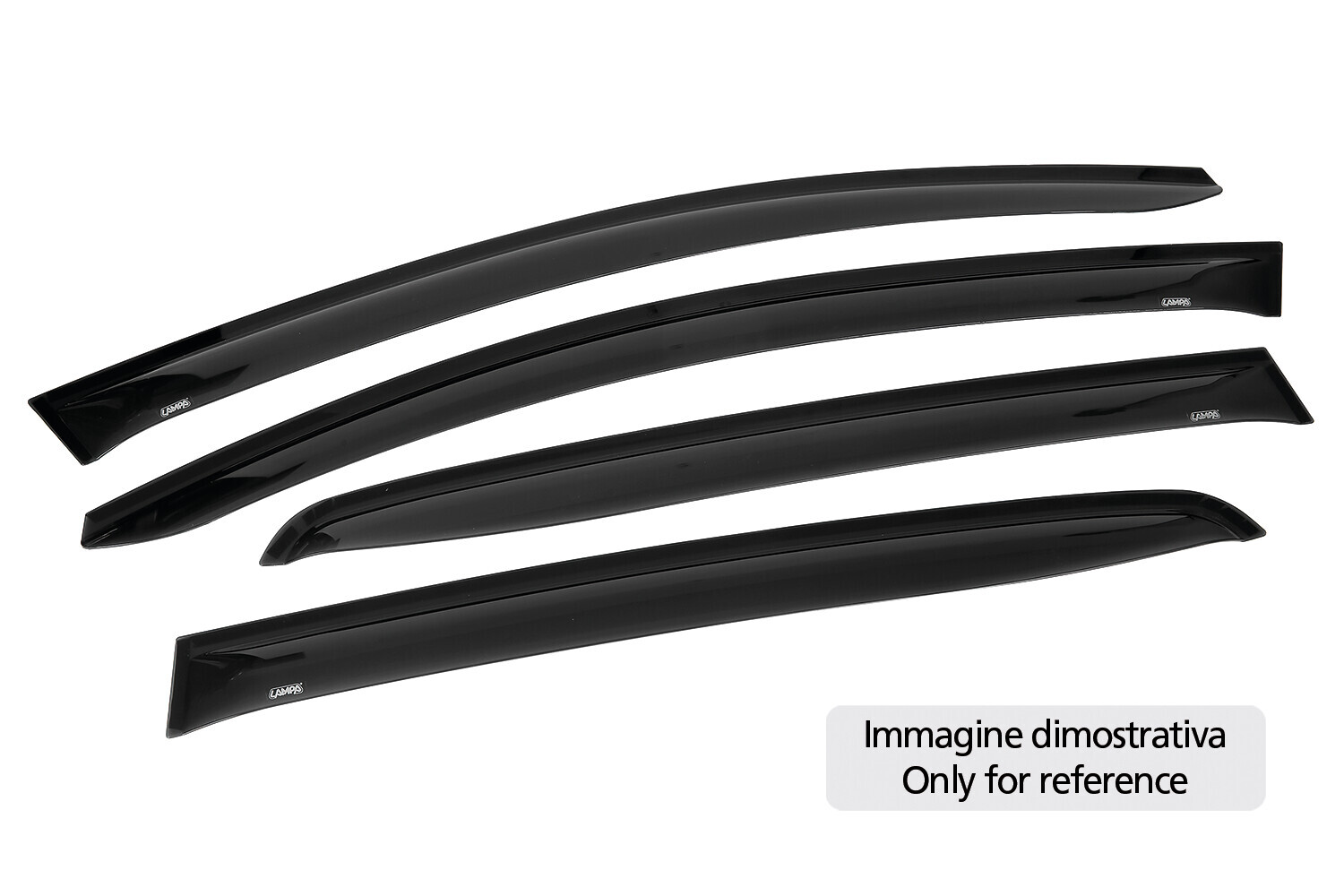 Air-Plus, deflettori aria adesivi ant+post - compatibile per Isuzu D-Max Pick-Up (03/12>11/20)