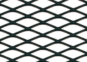 Racing Grill - Rombo medio 6x12 mm - 120x20 cm - Nero anodizzato