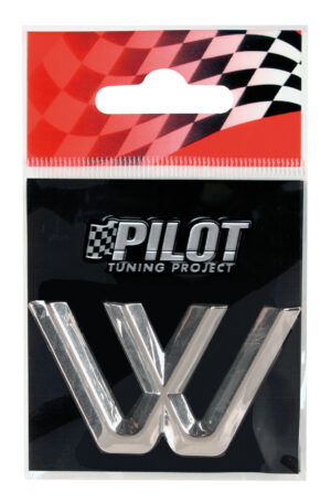 3D Letters Type-2 (26 mm) - W - Confezione da 10 pezzi