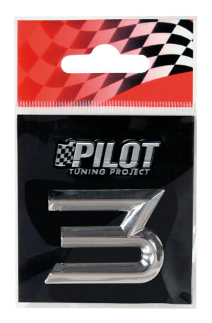 3D Letters Type-2 (26 mm) - 3 - Confezione da 10 pezzi