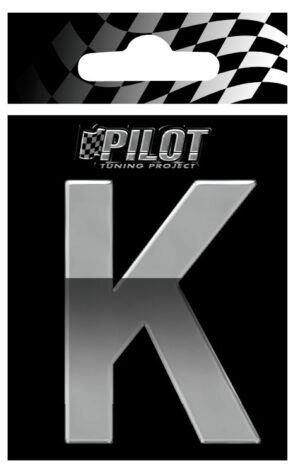 3D Letters Type-4 (70 mm) - K - Confezione da 10 pezzi