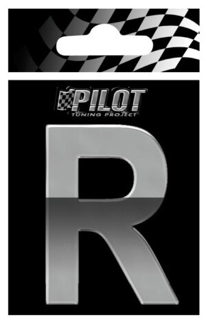 3D Letters Type-4 (70 mm) - R - Confezione da 10 pezzi