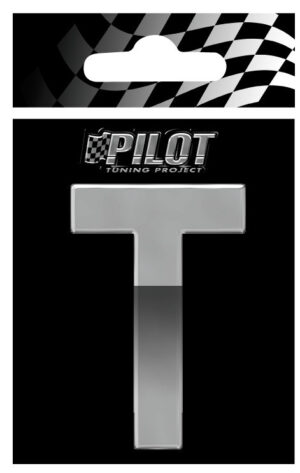 3D Letters Type-4 (70 mm) - T - Confezione da 10 pezzi