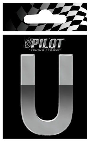 3D Letters Type-4 (70 mm) - U - Confezione da 10 pezzi