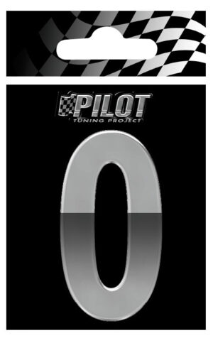 3D Letters Type-4 (70 mm) - 0 - Confezione da 10 pezzi