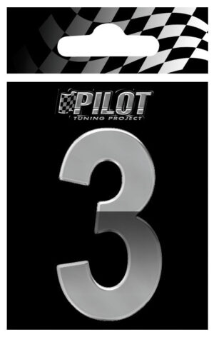 3D Letters Type-4 (70 mm) - 3 - Confezione da 10 pezzi