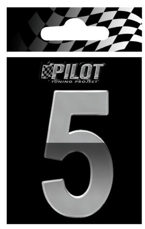 3D Letters Type-4 (70 mm) - 5 - Confezione da 10 pezzi