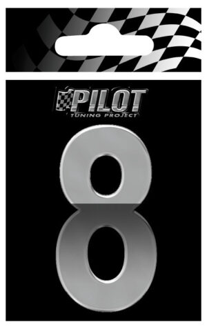 3D Letters Type-4 (70 mm) - 8 - Confezione da 10 pezzi