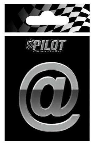 3D Letters Type-4 (70 mm) - @ - Confezione da 10 pezzi