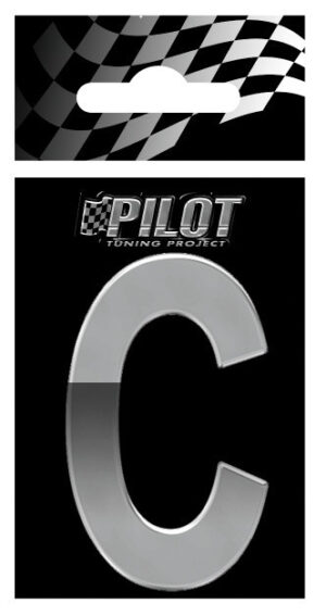 3D Letters Type-5 (56 mm) - C - Confezione da 10 pezzi