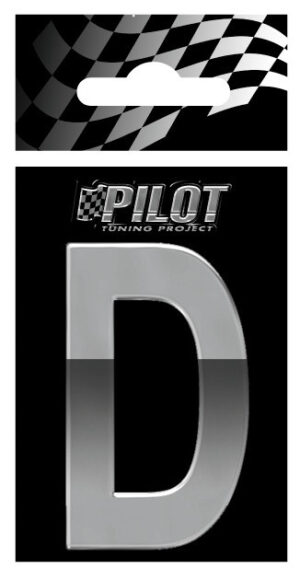 3D Letters Type-5 (56 mm) - D - Confezione da 10 pezzi