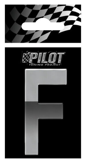 3D Letters Type-5 (56 mm) - F - Confezione da 10 pezzi