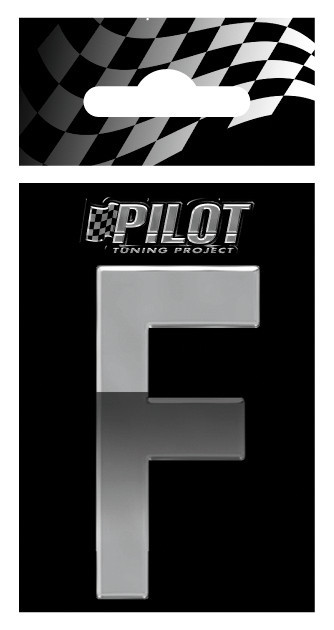 3D Letters Type-5 (56 mm) - F - Confezione da 10 pezzi