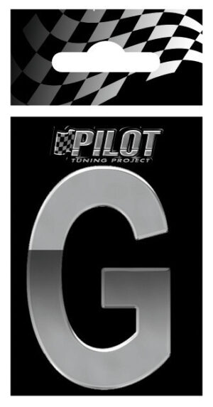 3D Letters Type-5 (56 mm) - G - Confezione da 10 pezzi