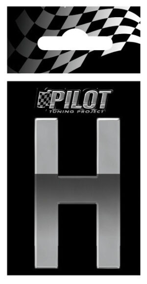 3D Letters Type-5 (56 mm) - H - Confezione da 10 pezzi