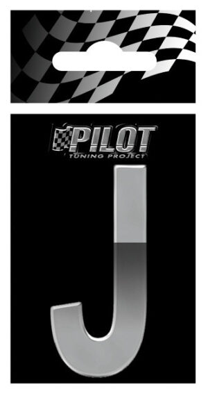 3D Letters Type-5 (56 mm) - J - Confezione da 10 pezzi