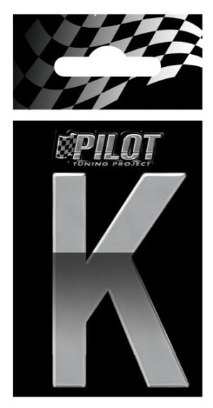 3D Letters Type-5 (56 mm) - K - Confezione da 10 pezzi