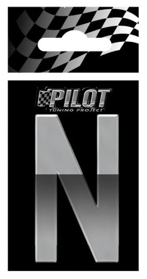 3D Letters Type-5 (56 mm) - N - Confezione da 10 pezzi