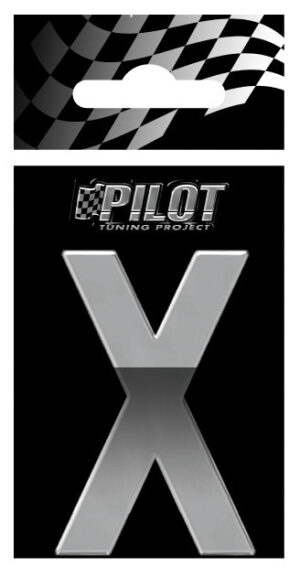 3D Letters Type-5 (56 mm) - X - Confezione da 10 pezzi