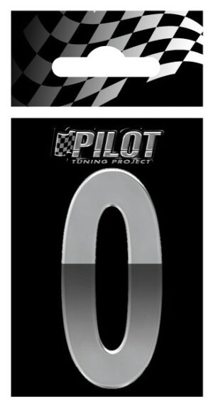 3D Letters Type-5 (56 mm) - 0 - Confezione da 10 pezzi