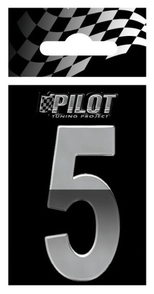 3D Letters Type-5 (56 mm) - 5 - Confezione da 10 pezzi