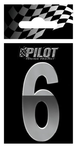 3D Letters Type-5 (56 mm) - 6 - Confezione da 10 pezzi