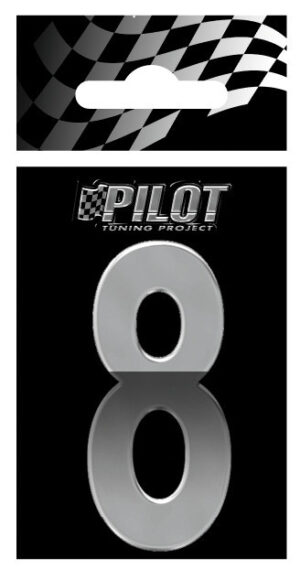 3D Letters Type-5 (56 mm) - 8 - Confezione da 10 pezzi