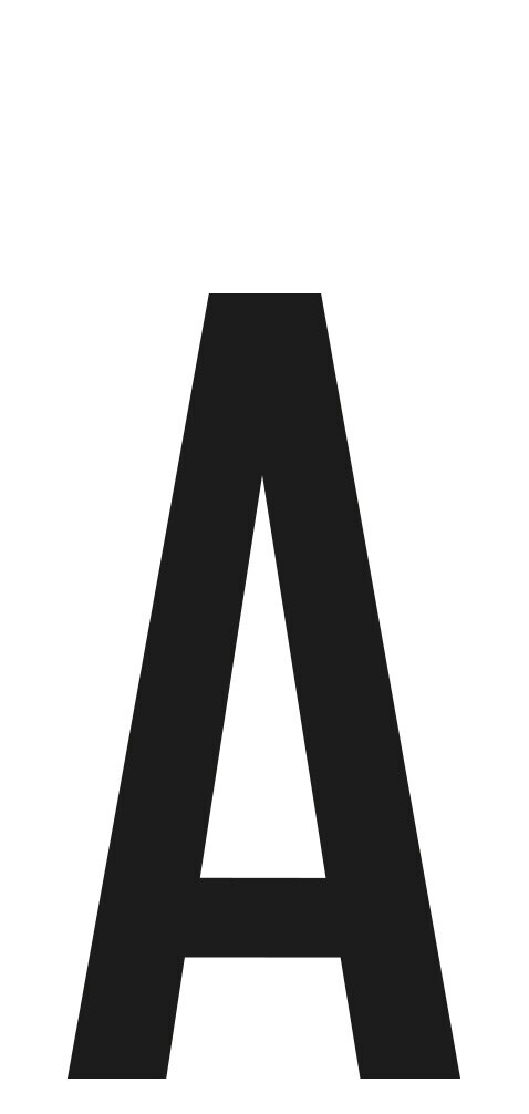 Spell-It, caratteri alfanumerici adesivi 60x30 mm - A - Confezione da 10 pezzi