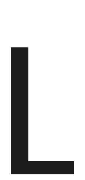 Spell-It, caratteri alfanumerici adesivi 60x30 mm - L - Confezione da 10 pezzi