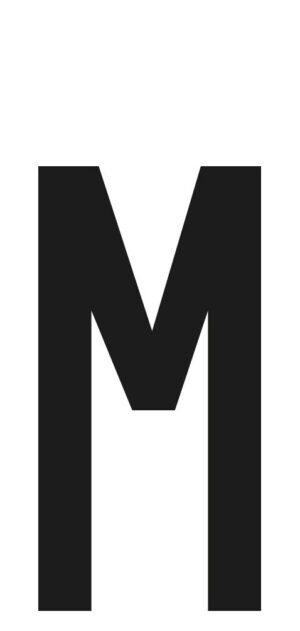 Spell-It, caratteri alfanumerici adesivi 60x30 mm - M - Confezione da 10 pezzi