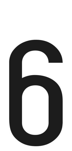 Spell-It, caratteri alfanumerici adesivi 60x30 mm - 6 - Confezione da 10 pezzi