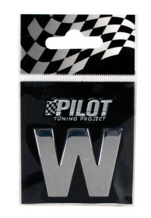 3D Letters Type-3 (28 mm) - W - Confezione da 10 pezzi