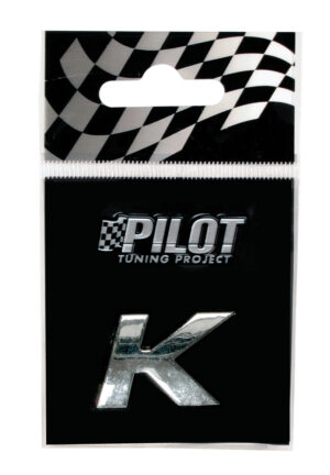 3D Letters Type-1 (18 mm) - K - Confezione da 10 pezzi