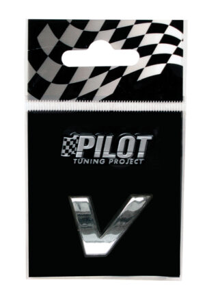 3D Letters Type-1 (18 mm) - V - Confezione da 10 pezzi