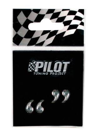 3D Letters Type-1 (18 mm) - &ldquo;&rdquo; - Confezione da 10 pezzi