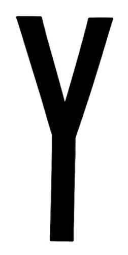 Spell-It, caratteri alfanumerici adesivi 80x35 mm - Y - Confezione da 10 pezzi