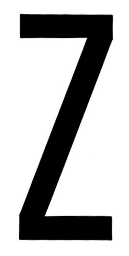 Spell-It, caratteri alfanumerici adesivi 80x35 mm - Z - Confezione da 10 pezzi